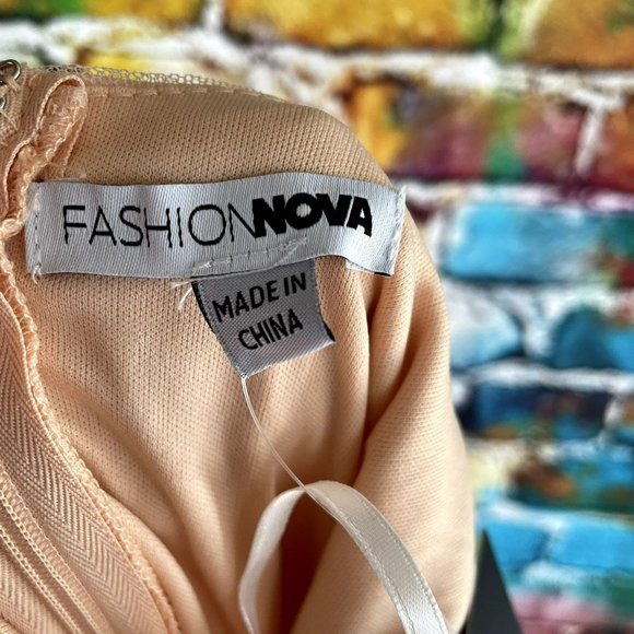 NWT Fashion Nova Look Worthy Maxi Dress Size Small Blush - Picture 14 of 16